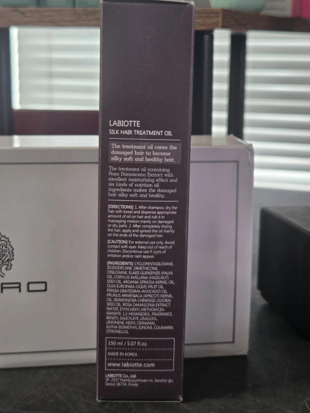 LABIOTTE Silk Hair Treatment Oil - Damask Rose & Botanical Oils (5.07 oz) NIB